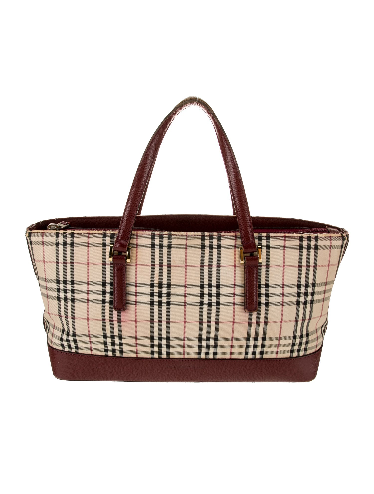 Burberry Nova Check Top Handle Bag Vintage